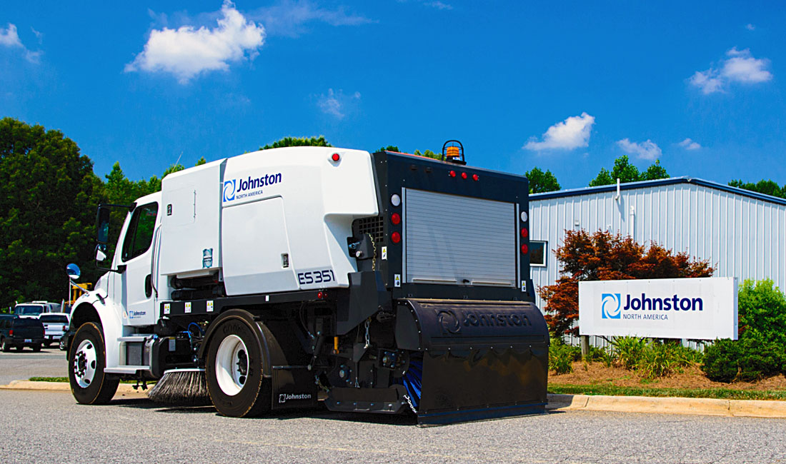 Johnston ES351 - Industrial Vehicle Design - Launch Photograph