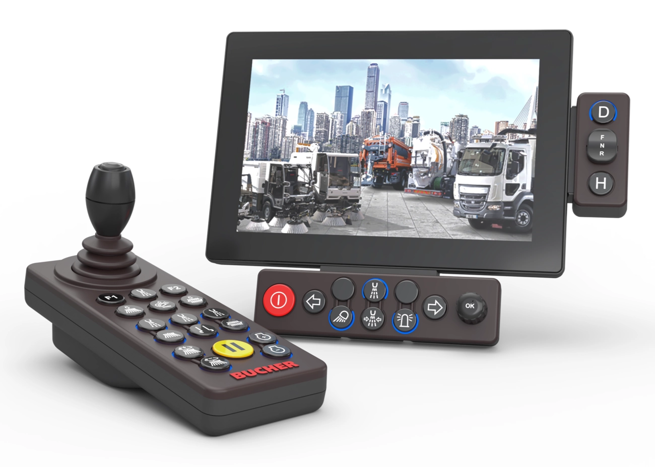 Industrial Design Consultant Form Foundry - HMI and Door Controller for Bucher Municipal