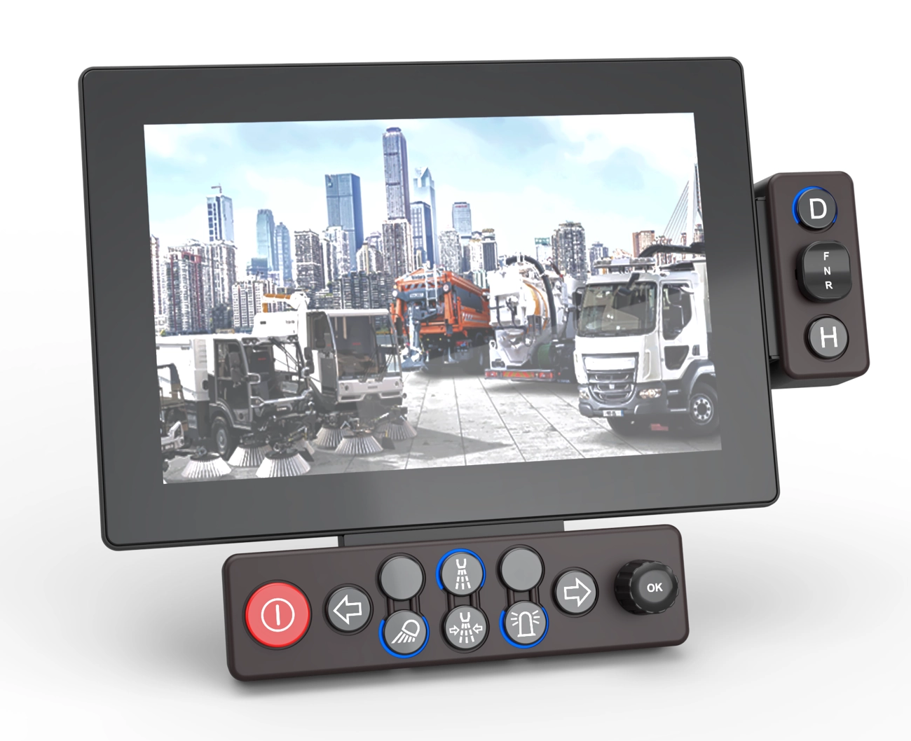 Industrial Design Consultant Form Foundry - HMI and Door Controller for Bucher Municipal