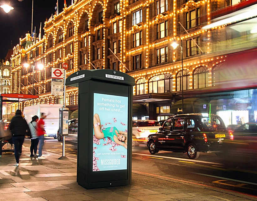 Amscreen Next Generation Telephone Kiosk. Industrial Design by Form Foundry